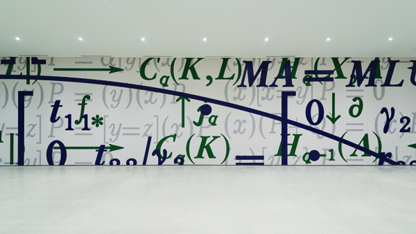 베르나르 브네, (Saturation with a Large Curve), 2008,  20.4m 4.5m , 월페인팅.jpg