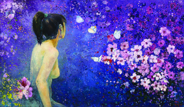 1. Harmony- 香Ⅱ 70X120cm Mixed media on canvas 2015.jpg